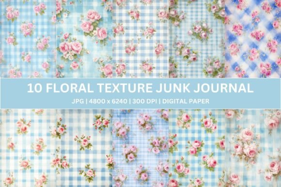 Blue Gingham Floral Junk Journal: A Designer's Guide
