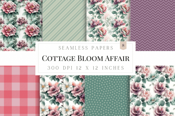 Cottage Bloom Affair: Crafting with Digital Charm