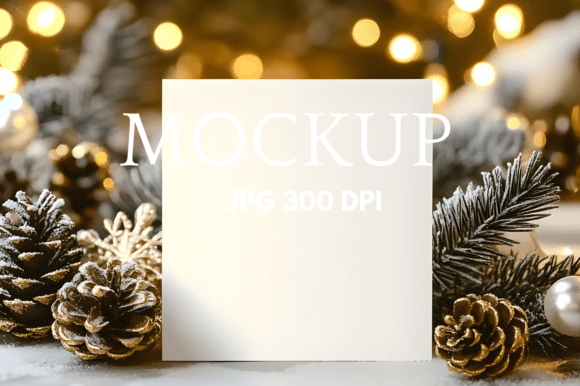 Elevate Your Holiday Projects with a Christmas Invitation Card Mockup