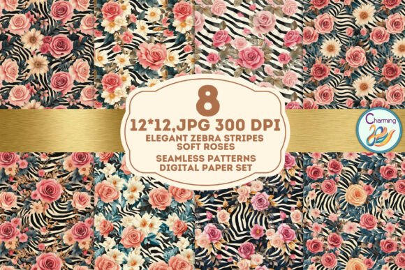 Seamless Paper: Zebra Stripes Soft Rose - A Design Asset for Modern Projects