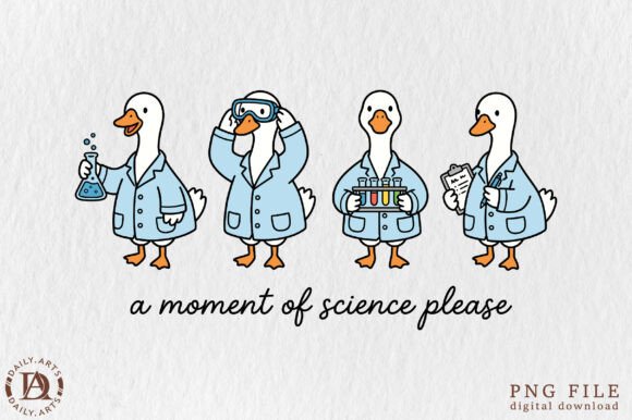 Silly Goose Science Teacher Png: A Whimsical Design Asset