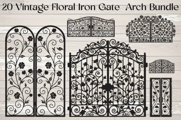 Timeless Elegance: Working with Vintage Floral Iron Gate Arch Designs