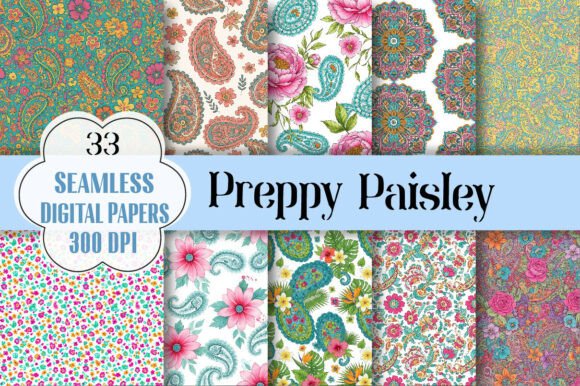 Unlocking the Potential of Preppy Paisley Digital Paper